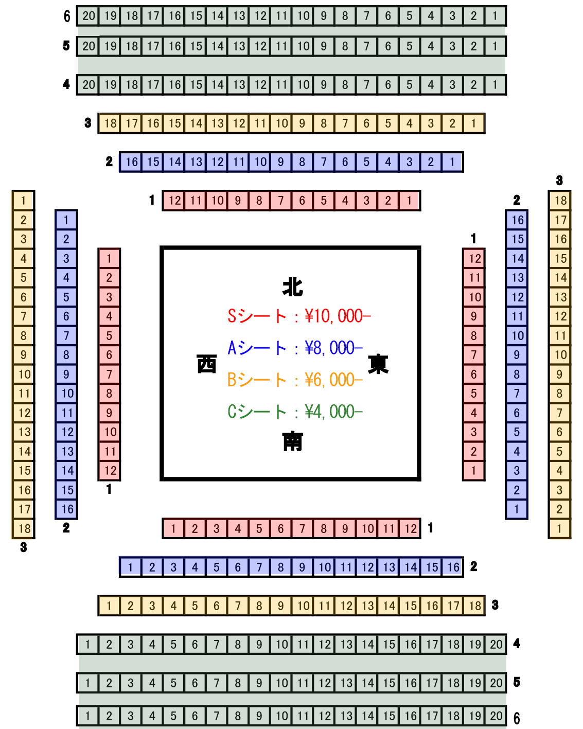 春日部ふれあいキューブ座席表
